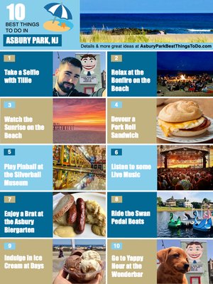 An Infographic explaining the 10 Best Things To Do in Asbury Park, New Jersey, USA in 2021.