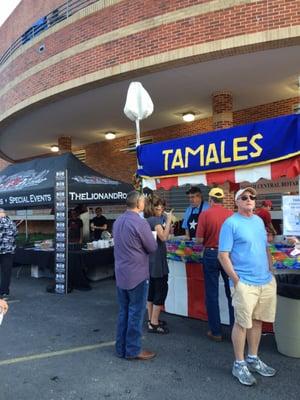 Tamale booth.