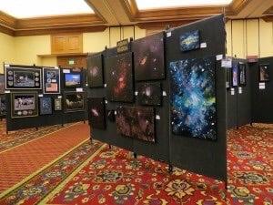 Part of the art exhibit at the annual Spacefest convention at JW Marriott Starr Pass