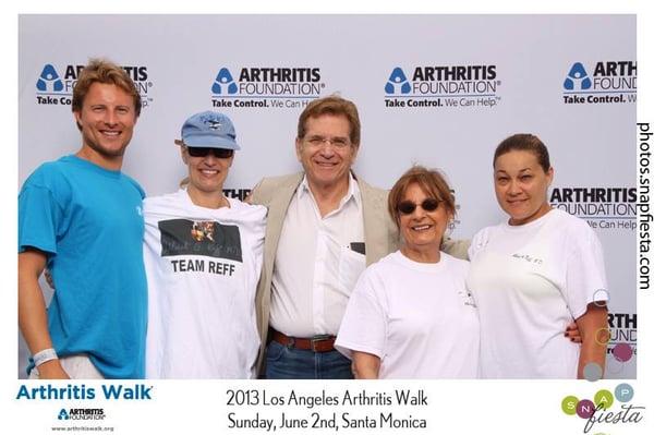 Dr. Reff and his staff/team support the Walk to Cure Arthritis in 2013, 2014 and 2015. This year's walk is in May.