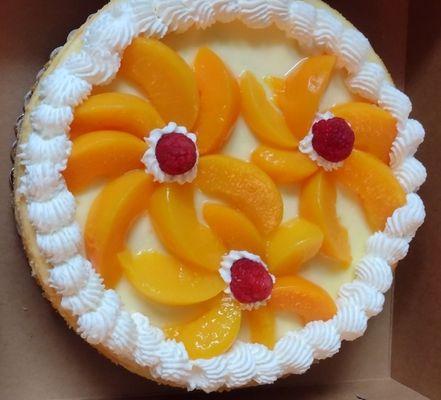 Peaches and Cream Cheesecake