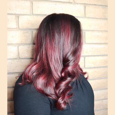 Silky Wine Balayage