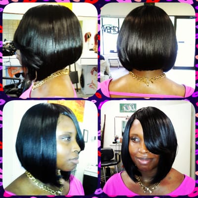 Sew-in bob cut