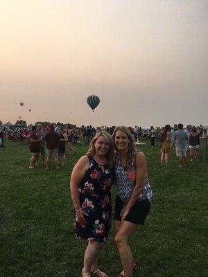 Dr. Semerad and Amber at the Nebraska Balloon and Wine festival...proud sponsors of this event!