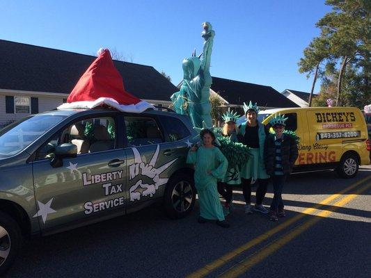 Liberty Tax at the Surfside Beach Christmas Parade!