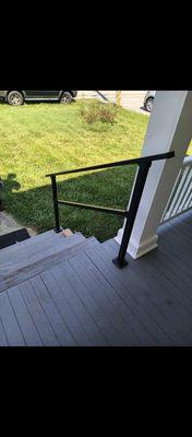 Final picture of a new railing.