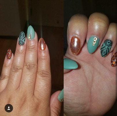 Tribal/Fall nails