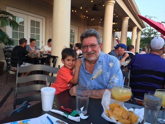 Dinner with my grandson,Marco!