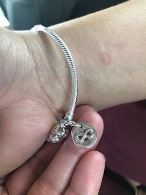 Infinity charm other side