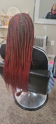 Knotless box braids  Wait length