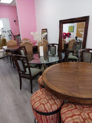 Dining room tables and chairs