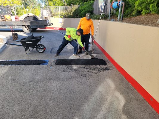 installing speed bumps at a school