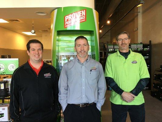 Our team of battery experts (David, Jamie, and Michael) are your partners in portable power solutions!