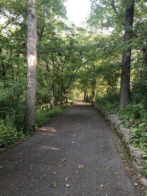 Wide paved trail for the most part