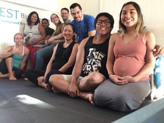 This group of expectant parents just finished our popular 6 week BEST Birth Class. This childbirth class in Honolulu helps you get ready!