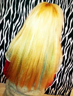 Full head synthetic extensions ....Mermaid Hair