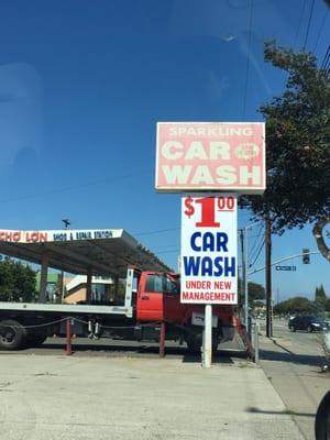 $1 car wash- under new management