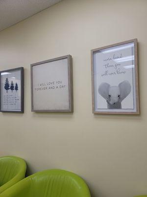 These are some of the frames they have in the waiting room