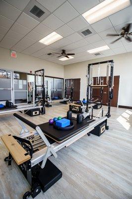 Our Reformer Pilates studio has top of the line equipment and amazing instructors to guide your through a awesome workout!