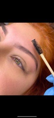 Brow clean up