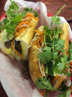 Grilled beef bahn mi