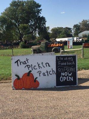 Sign at the road