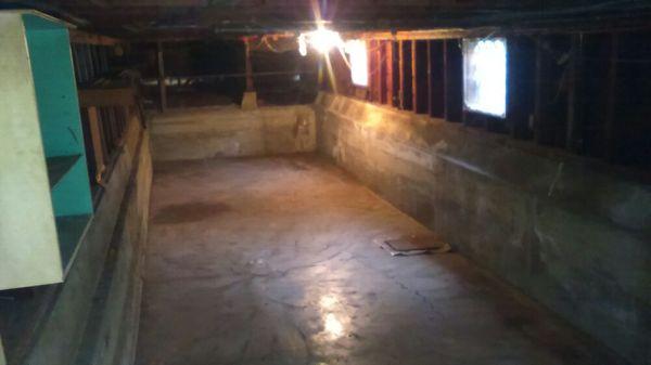 This is the basement after it has been clean out