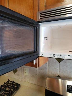 Microwave door