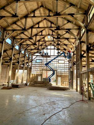 Window install on this new barn!