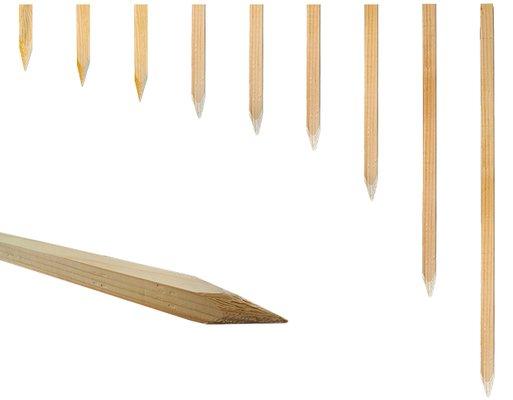 Wooden Hubs stakes with chisel points