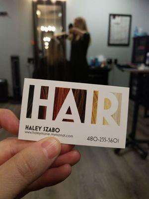 Hair. .  Monat.. Color style.. Haley Szabo