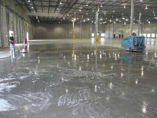 Sweeping & Scrubbing of a 90,000 Sq. Ft. Warehouse