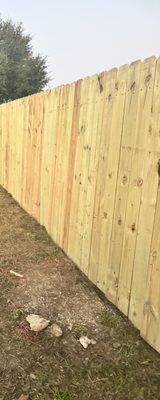 New Pine Fence