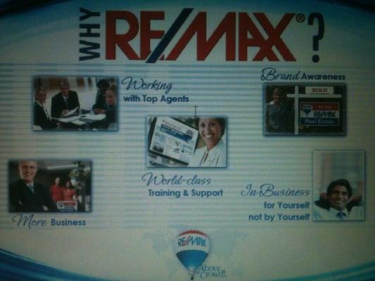 Why Re/Max??  Would love to tell you why.