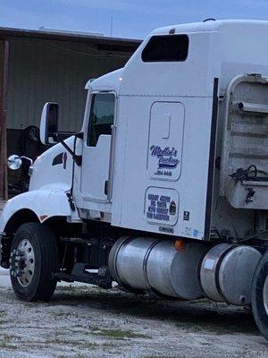 Tuesday's Gone Owner/Operator Road Truck Hauls train parts.