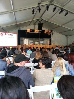 Cooking demo tent