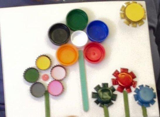 Bottle cap art