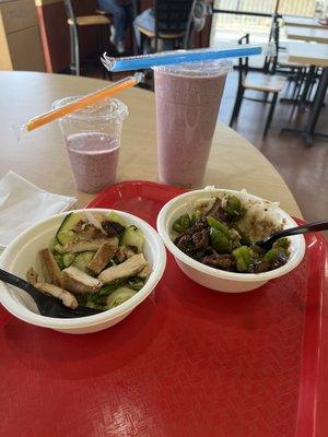 The 2 bowls and the smoothies... $40. I do not recommend. I will not return.