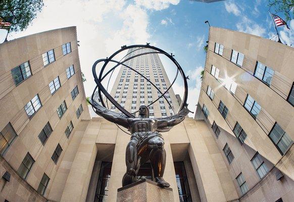 The Atlas Statue at Rockefeller Center is  an inspiration to our firm as we first opened up 40+ years ago in New York City.