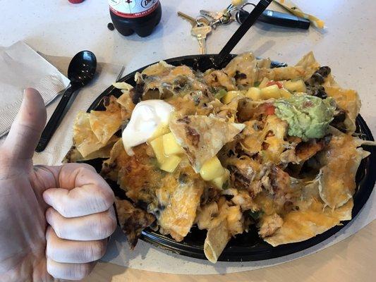 Nachos with chicken