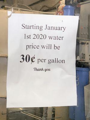 $.30 per gallon as of  January 1, 2020.