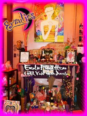 Voodoo Shop altar for Erzulie-Freda in our New Orleans Store!