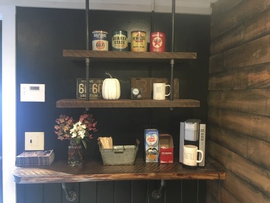 Coffee Station in waiting area