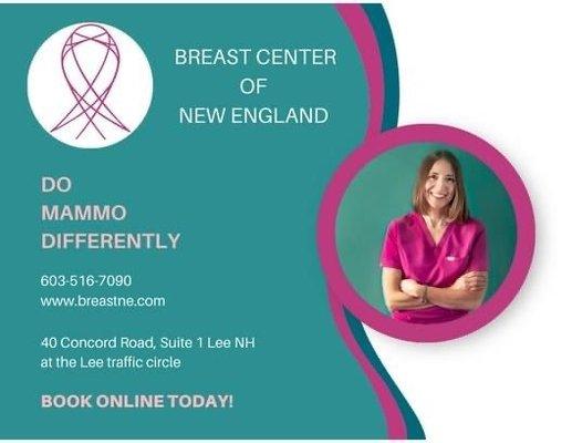 Full-service breast imaging center.
 Woman owned.