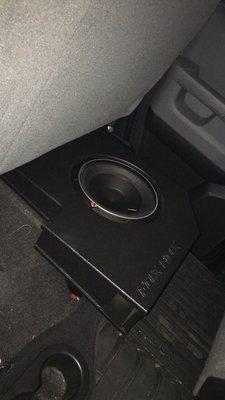 Rockford Fosgate p2 under the seat sounds amazing