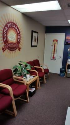 Clinic waiting room.