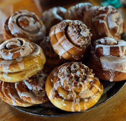 Cinnamon Rolls. With or without nuts.