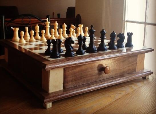 Chess board cabinet