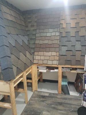 Great roofing shingle displays