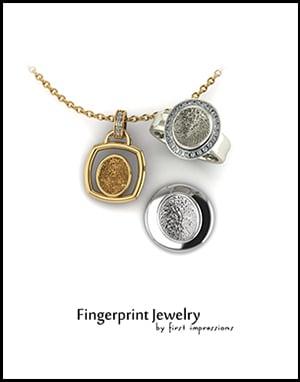 Fingerprint jewelry.